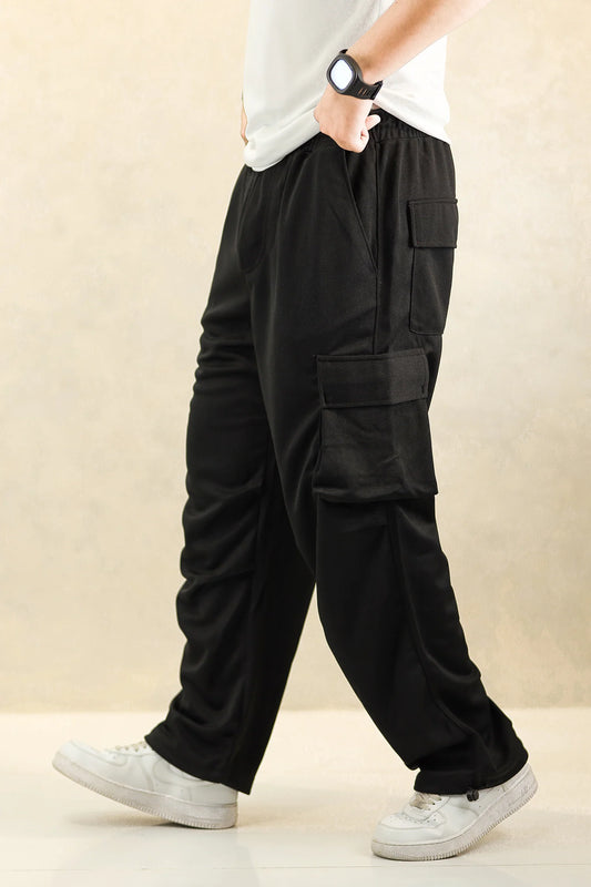 Flyder Industries Men's Premium Urban Baggy Trousers – Relaxed Fit, Streetwear Style, All-Day Comfort  Classic Wide-Leg Baggy Trousers for Men – Breathable Cotton Blend, Relaxed Fit, Everyday Streetwear