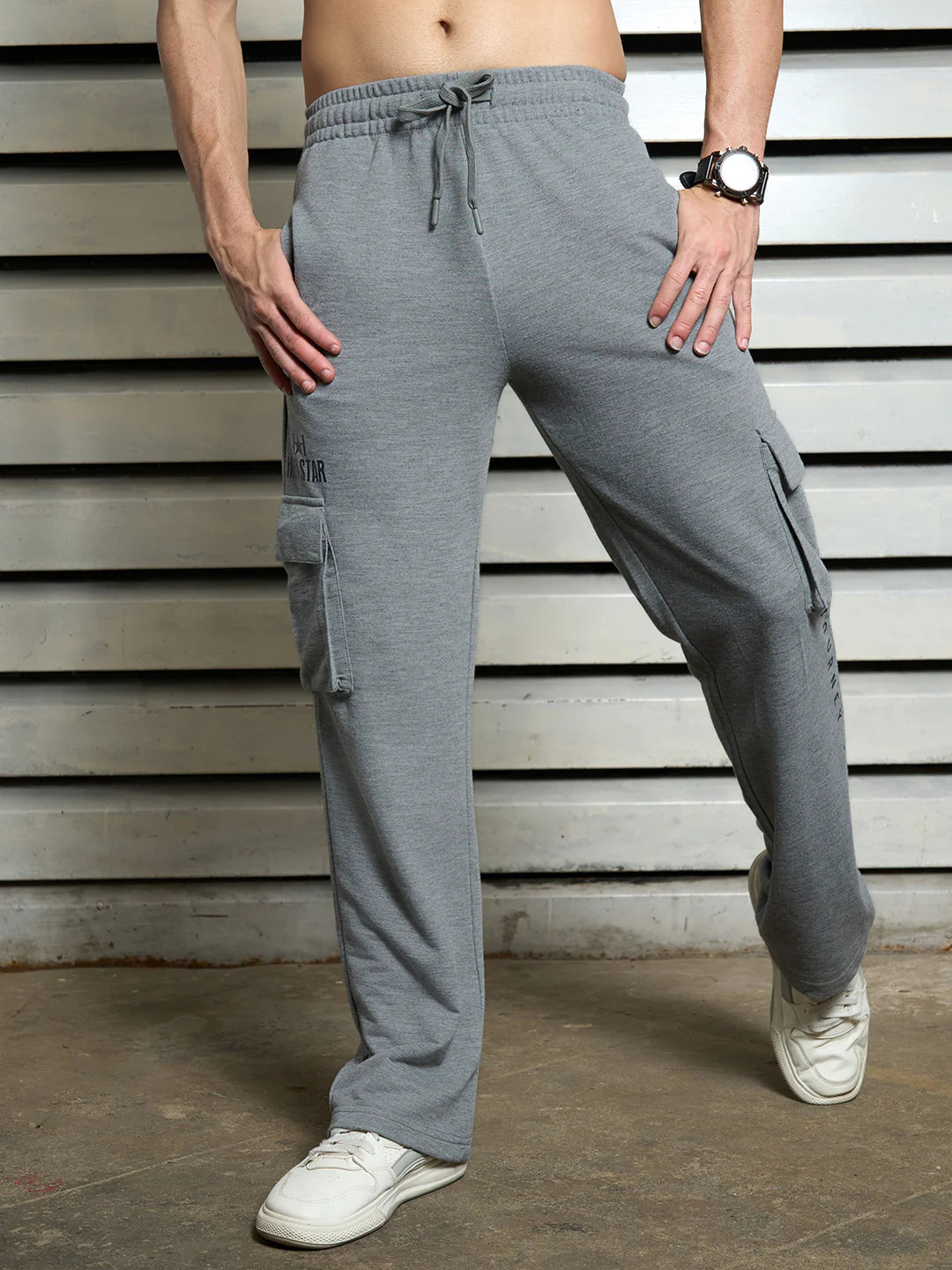 Flyder Industries Men's Premium Urban Baggy Trousers – Relaxed Fit, Streetwear Style, All-Day Comfort  Classic Wide-Leg Baggy Trousers for Men – Breathable Cotton Blend, Relaxed Fit, Everyday Streetwear